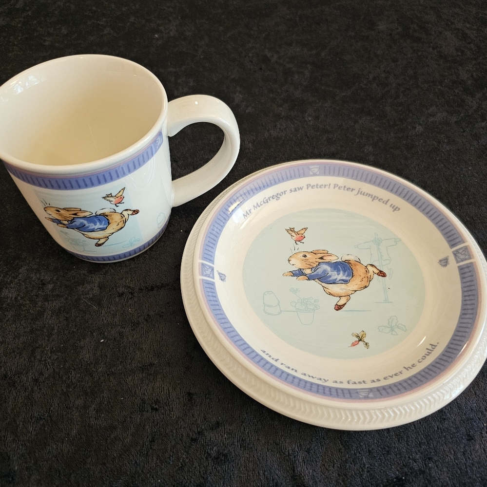 Vintage Wedgewood Peter Rabbit Cup and Saucer Set